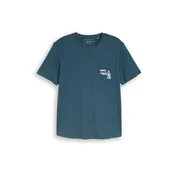 TOM TAILOR DENIM Majica petrol/bela