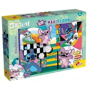 Stitch 2 v 1, 108-delni puzzle in pobarvanka 70x50 cm - Lisciani