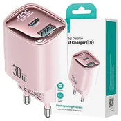 USAMS USAMS 30W USB-C USB-A HITRO POLNILNIK ZA ROZA TELEFONE, (21974673)