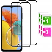 shumee 2x kaljeno steklo za Samsung Galaxy M14 celozaslonski 5D steklo
