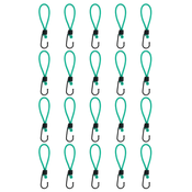 Užad za bungee s kukama 20 kom 15 cm