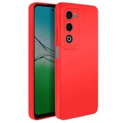 AVIZAR Mehak silikonski ovitek za Oppo A5 z ojačitvijo kamere, Rdeča, (5000189323)