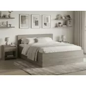 Ljubki dom Postelja SOFIA 160 x 200 cm, hrast tartuf Posteljno dno: Lamelno posteljno dno, Vzmetnica: Vzmetnica Somnia 17 cm