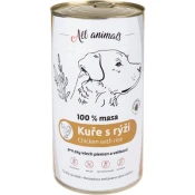All Animals cons. za pse piščančje meso ml.z rižem 1200g