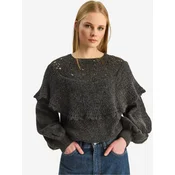 Bianco Lucci Pulover Pullover temno siva