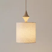 TK Lighting Visoka svetilka Amura, bež/pesek, tkanina, O 25 cm, E27 - Dnevna soba/jedilnica - Sodobni - bež, peščena - Tkanine/tekstil