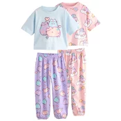Next Pižama Pusheen svetlo modra/lila/svetlo roza/off-bela