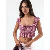 Busem Bluza svetlo rumena/roza/burgund