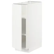 METOD Podni element s policama, bela/Veddinge bela, 30x60 cm