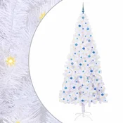 Vidaxl Umestno božično drevo med 300 LED Bela 240 cm PVC in jeklo