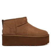 Škornji za sneg Ugg W Classic Ultra Mini Platform 1135092 Rjava