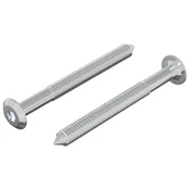 Vidaxl Vijak 2 szt. srebrna M6 x 60 mm Jeklo