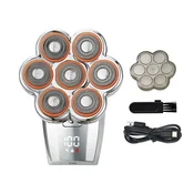 INF 7D magnetna plavajoča glavica brivnika – LED, Type-C, IPX5, 120min Silver, (5000287217)