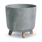 Prosperplast Prosperplast Gracia Tubus cvetlični lonec, betonski videz, siv 30 cm