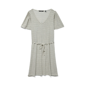 VERO MODA Obleka VMGINA ecru/temno siva