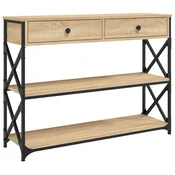 Vidaxl Klubska mizica sonoma hrast 100x28x75 cm inženirski les