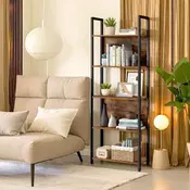 Songmics Knižna omara 62x24x165 cm rjava
