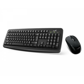 GENIUS Smart KM-8100 wireless USB US crna tastatura + miš
