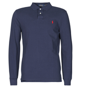 Polo Ralph Lauren Polo majice dugih rukava POLO AJUSTE DROIT EN COTON BASIC MESH LOGO PONY PLAYER Blue