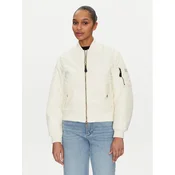 Guess Jeans Bomber jakna W5RL81 WHAA2 Écru Regular Fit