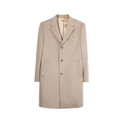 GOBI Cashmere Prehoden plašč Men’s Cashmere Coat with Notched Lapels temno siva