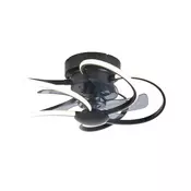 PLAFONSKI VENTILATOR crna antracit, providno