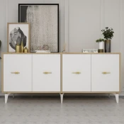 Hanah Home Konzolni sto Sinta, 180x82.6x35 cm, Beli