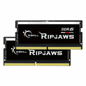 G.SKILL RipJaws 64GB Kit (2x32GB) DDR5-4800 CL40 SO-DIMM memorija