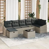 Set sofe s jastukom s pohranom 8 pcs poliratan