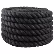 vidaXL Vrv iz jute 36 Črna 100% Tossa jute