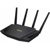 ASUS RT-AX58U V2 MU-MIMO Dual-Band WiFi 6 AC3000 brezžični usmerjevalnik, 802.11ax/ac/a/g/b/n, 2402+574Mbps