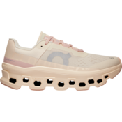 On Cloudmonster Womens Running Shoes, Moon/Fawn - 41