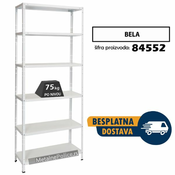 Polica metal-metal 180x75x30cm 6X75kg Bela