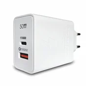 Bavin Punjac KeKe PD002, 50 W, USB-A i Type C, Beli