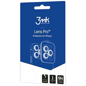 3MK Lens Protection Pro iPhone 15 Plus 6.7 silver Camera lens protection with mounting frame 1 pc.