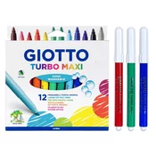 Flomaster šolski giotto 1/12 turbo maxi debeli