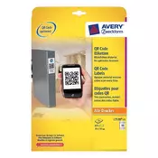Avery-Zweckform nalepke za QR-kode Avery-Zweckform L7120-25, 35 x 35 mm, bele barve, trajne, 875 kosov