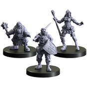 Model The Witcher: Miniatures Classes 1 (Mage, Craftsman, Man-at-Arms)