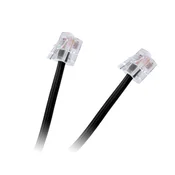 CABLETECH Telefonski kabel 7,5m 6P4C - 6P4C crni TEL0033A-7,5