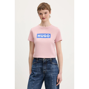 HUGO Majica Classic 50510772 Roza Slim Fit