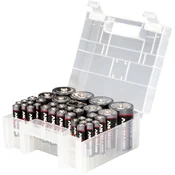 Ansmann Škatla z baterijami Ansmann, 14 x Micro/12 x Mignon/4 x Baby/4 x Mono/1 x blok 9V