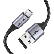 UGREEN USB kabl na Mikro 0.25m US290 crni
