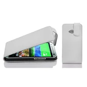 Cadorabo Cadorabo Ohišje, združljivo z HTC ONE M8 MINI v snežno bela - Zaščitni ovitek v obliki flipa iz teksturiranega umetnega usnja, (20564269)