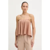 Twinset bluza z odkritimi rameni ženska z dodatkom volne