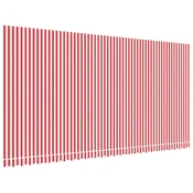 Vidaxl Nadomestno blago za tendo rdeče in belo 600x300 cm poliester