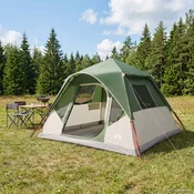 vidaXL Takojšnji šotor Zelena 305 x 275 x 190 cm Poliester in jeklo