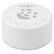 NEDIS zvučni uređaj s bijelim šumom/ 18 opcija zvuka/ 1 W/ baterija 18 sati/ prigušivo svjetlo/