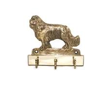 shumee Kavalirski kraljevski španjel - obešalnik za ključe s psom, medeninasto držalo za pasje dodatke, elegantna dekoracija hodnika znamke Art-Dog
