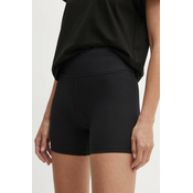 Kratke hlače Dkny za žene, boja: crna, bez uzorka, visoki struk, DP4S5172