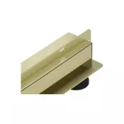 Mexen Flat Wall stenično linearno odvodnjavanje 2v1 60 cm, zlato krtačeno - 1A30060